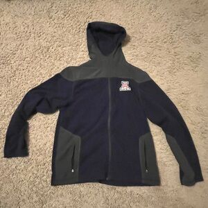 Nike Blue and Gray Performance Jacket with Hood